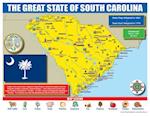 South Carolina State Map for Students - Pack of 30