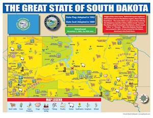 South Dakota State Map for Students - Pack of 30