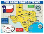 Texas State Map for Students - Pack of 30