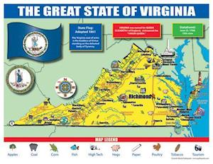 Virginia State Map for Students - Pack of 30