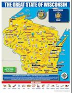 Wisconsin State Map for Students - Pack of 30