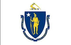 Massachusetts Flag Magnet