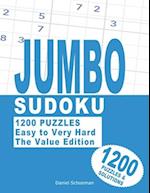 Jumbo Sudoku : 1200 Puzzles with 4 Levels. 