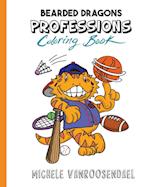 Bearded Dragons Professions Coloring Book 