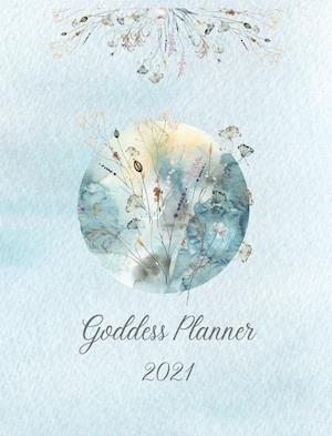 2021 Goddess Planner - Weekly, Monthly 8 x 10 with Moon Calendar, Journal, To-Do Lists, Self-Care and Habit Tracker