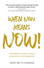 When Now, Means Now!: A handbook for career change, advancement, and progression 
