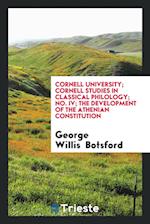 Botsford, G: Cornell Studies in Classical Philology