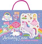 Unicorn Magic Sparkly Activity Case with Bubble Stickers