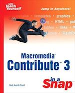 Macromedia Contribute 3 in a Snap