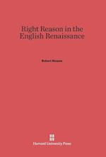 Right Reason in the English Renaissance