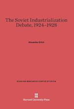 The Soviet Industrialization Debate, 1924-1928