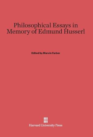 Philosophical Essays in Memory of Edmund Husserl