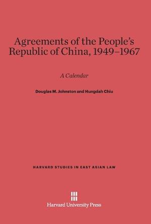 Agreements of the People's Republic of China, 1949-1967