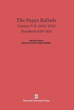The Pepys Ballads, Volume 7: 1693-1702