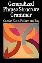 Generalized Phrase Structure Grammar