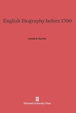 English Biography Before 1700