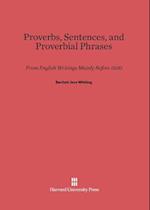 Proverbs, Sentences, and Proverbial Phrases