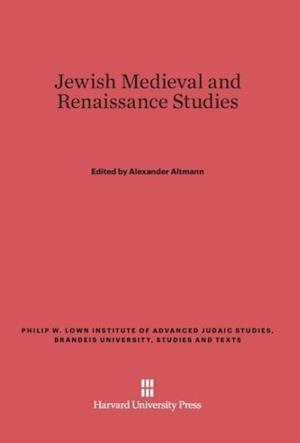 Jewish Medieval and Renaissance Studies