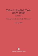 B. Sprague Allen: Tides in English Taste (1619-1800). Volume 1