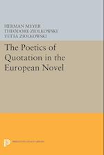 The Poetics of Quotation in the European Novel