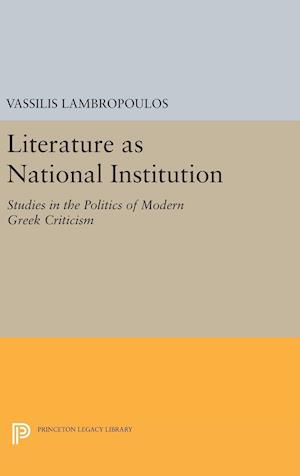 Literature as National Institution