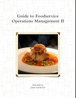 Guide to Foodservice Operations Management II 