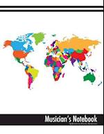 Musician's Notebook (World Map Glossy Edition)