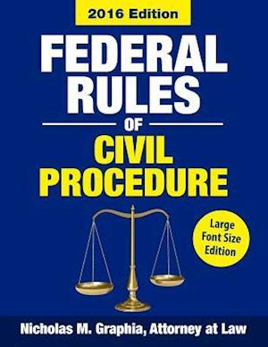 Federal Rules of Civil Procedure 2016, Large Font Size