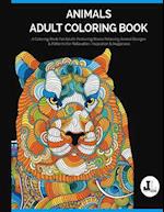 Animals Adult Coloring Book