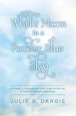 White Moon in a Powder Blue Sky