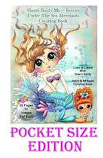 Sherri Baldy My-Besties Under the Sea Pocket Size Coloring Book