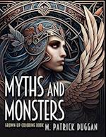 Myths and Monsters Grown-Up Coloring Book, Volume 1