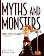 Myths and Monsters Grown-Up Coloring Book, Volume 3