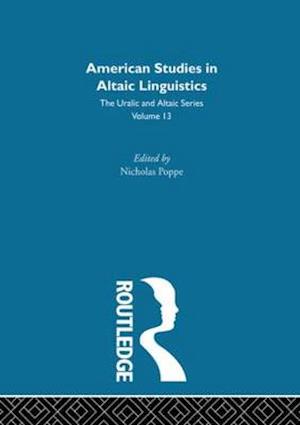 American Studies in Altaic Linguistics