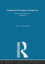 Fundamental Principles of Mongol Law