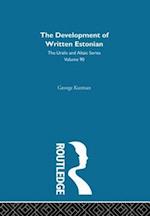 The Development of Written Estonian