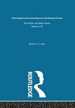 Phonological and Lexical Aspects of Colloquial Finnish