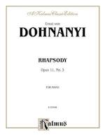 Rhapsody, Op. 11, No. 3