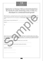 Faculty Jurisdiction Form No. 16