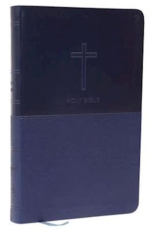 NKJV, Value Thinline Bible, Blue Leathersoft, Red Letter, Comfort Print