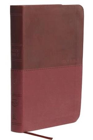 NKJV, Thinline Bible, Compact, Leathersoft, Burgundy, Red Letter, Comfort Print