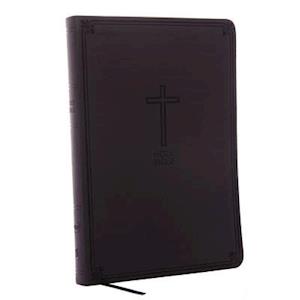 NKJV, Value Thinline Bible, Large Print, Leathersoft, Charcoal, Red Letter, Comfort Print