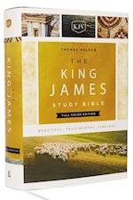 The King James Study Bible, Full-Color Edition, Cloth-bound Hardcover, Red Letter