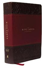 KJV, The King James Study Bible, Leathersoft, Burgundy, Thumb Indexed, Red Letter, Full-Color Edition