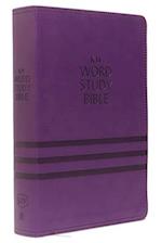 KJV, Word Study Bible, Leathersoft, Purple, Thumb Indexed, Red Letter