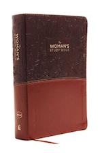 The NKJV, Woman's Study Bible, Fully Revised, Imitation Leather, Brown/Burgundy, Full-Color, Indexed