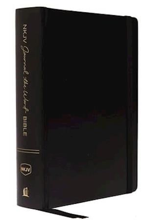 NKJV, Journal the Word Bible, Large Print, Hardcover, Black, Red Letter Edition