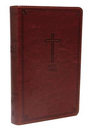 KJV, Deluxe Gift Bible, Leathersoft, Brown, Red Letter, Comfort Print