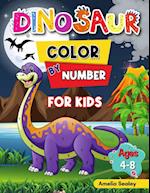 Dinosaur Color by Number for Kids