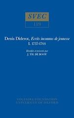 Denis Diderot, Ecrits inconnus de jeunesse 1737-1744